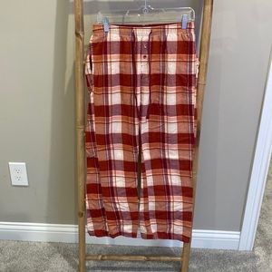 Gilligan & Omalley pajama pants with buttons and waist tie